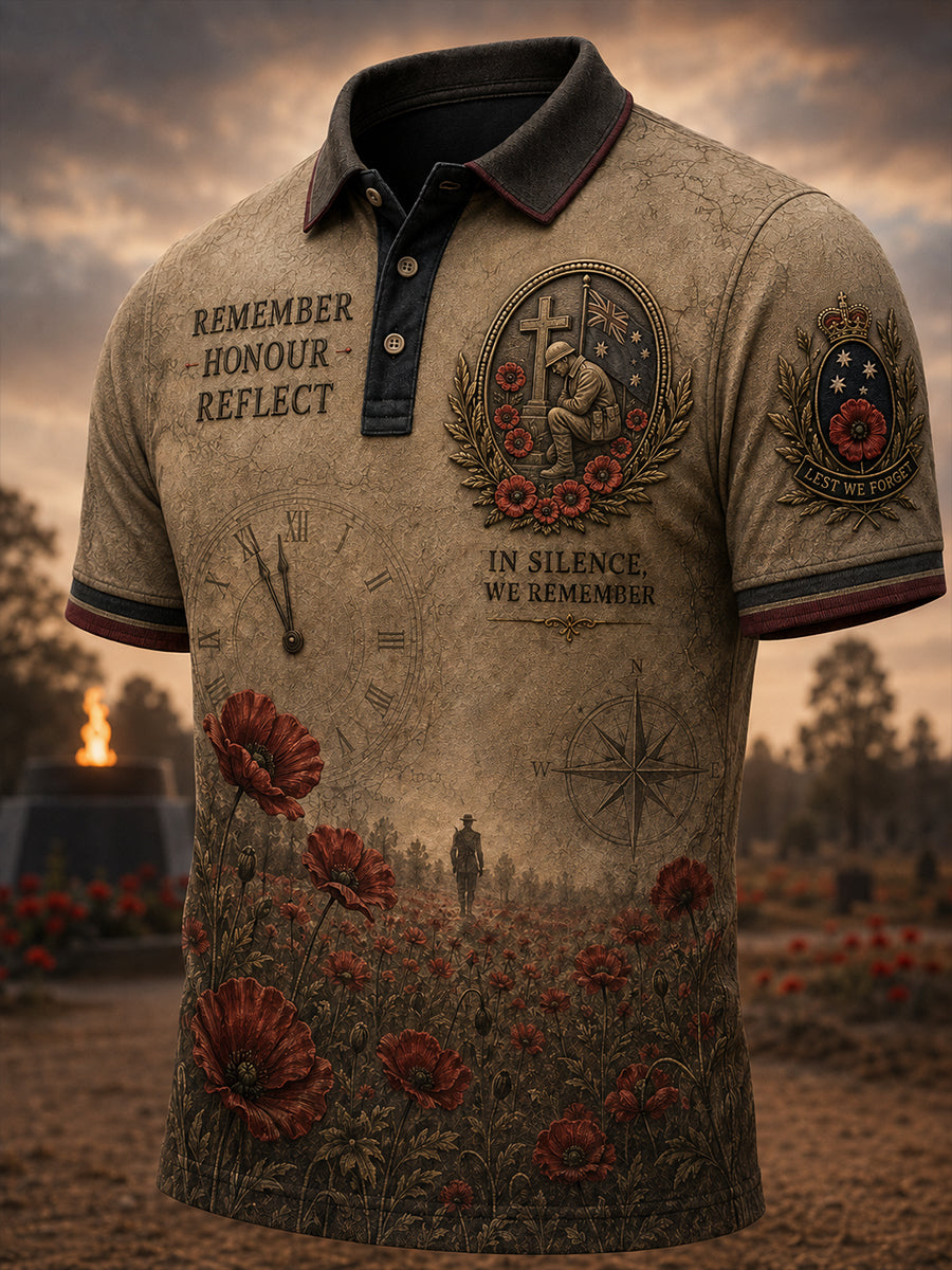 Men's Australia Remembrance Day Short-Sleeved T-Shirt