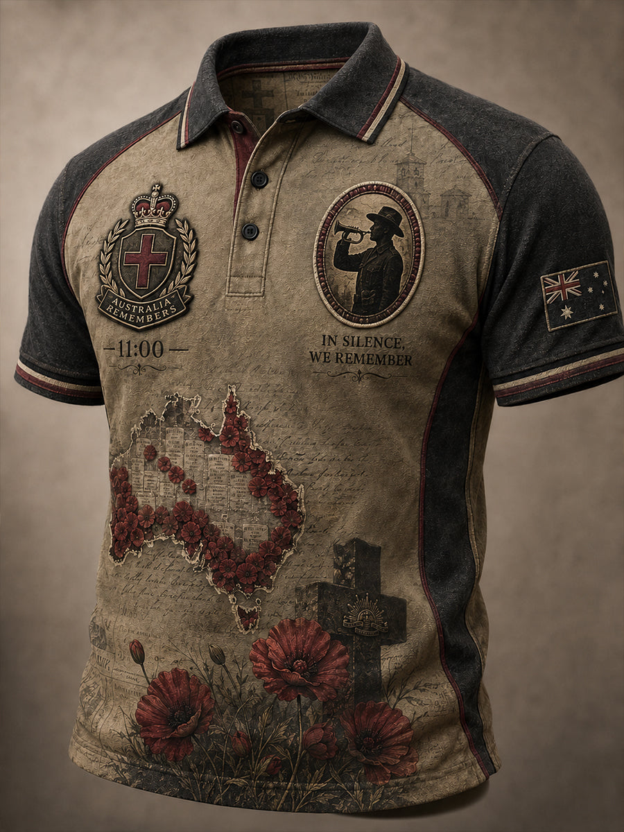 Men's Australia Remembrance Day Short Sleeve Shirt