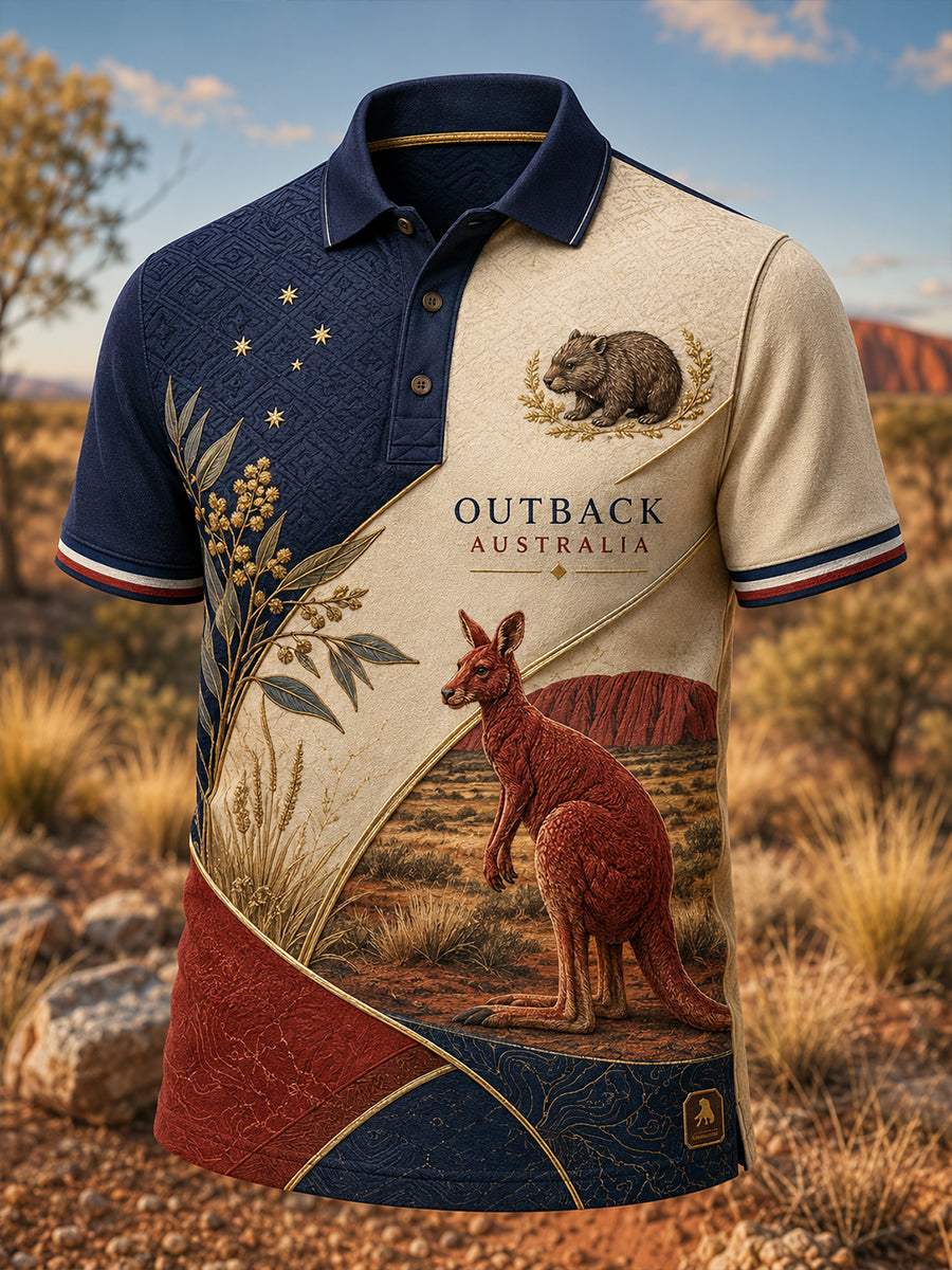 Men's Australian Animals Short Sleeve Shirt