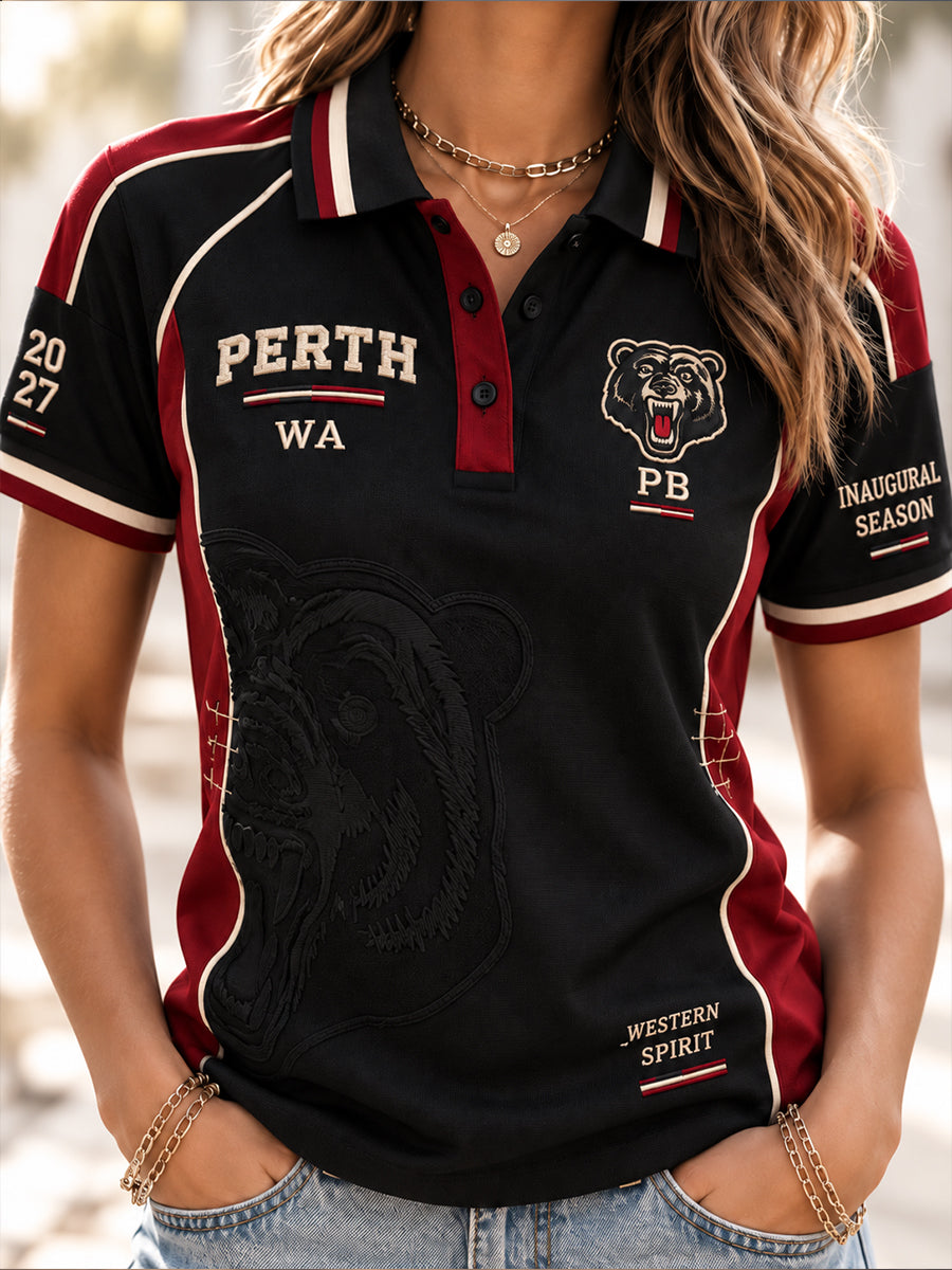 Women's Australian Rugby Fans Lover Polo T-Shirt
