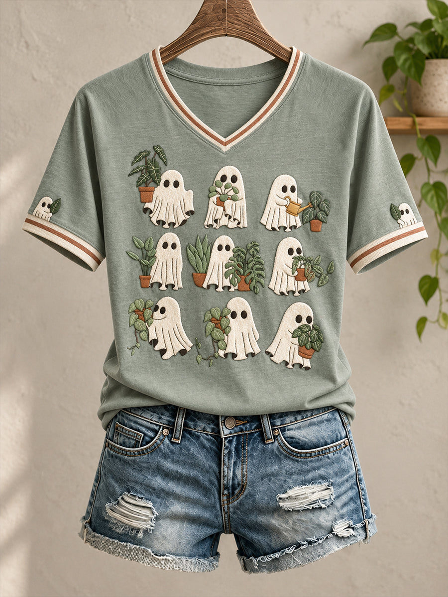 Women's Plants Lover Art Printed T-Shirt