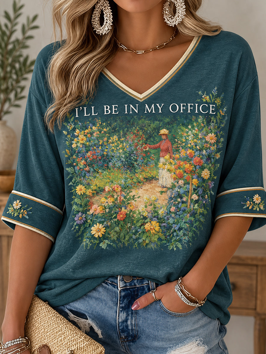 Women's Plants Lover Art Printed T-Shirt
