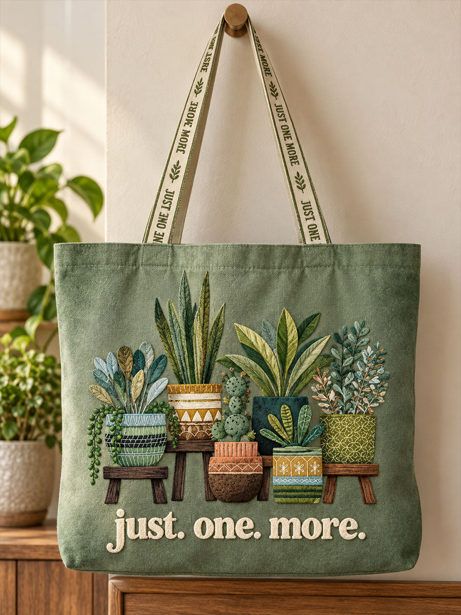 Plants Lover Art Printed Canvas Bag
