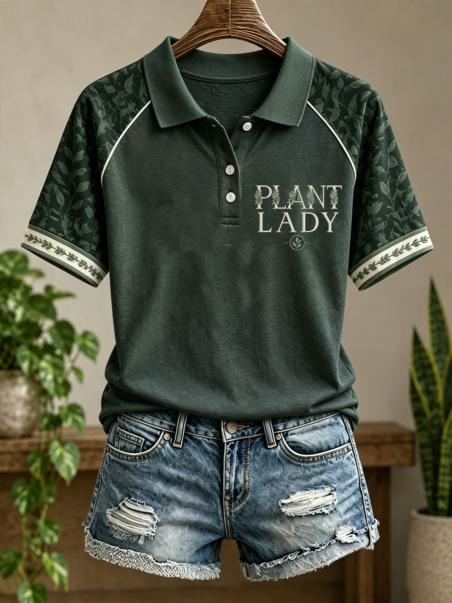 Women's Plants Lover Art Printed Casual Tops