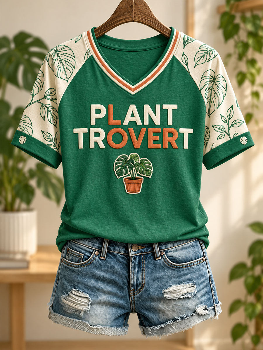 Women's Plants Lover Art Printed T-Shirt