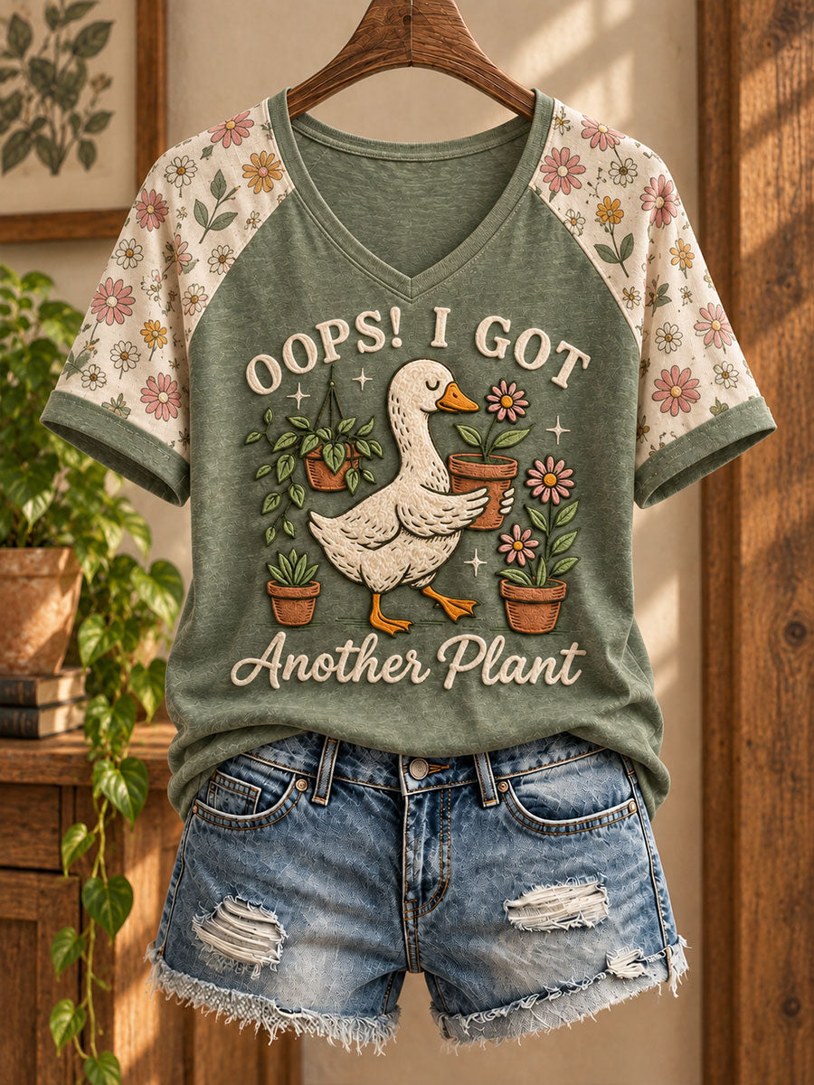 Women's Plants Lover Art Printed T-shirt