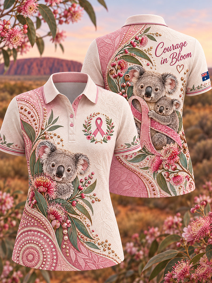 Women's Breast Cancer Awareness In Australia Polo T-Shirt