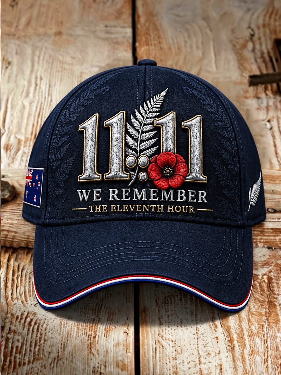 Unisex New Zealand Veteran Remembrance Day Hat