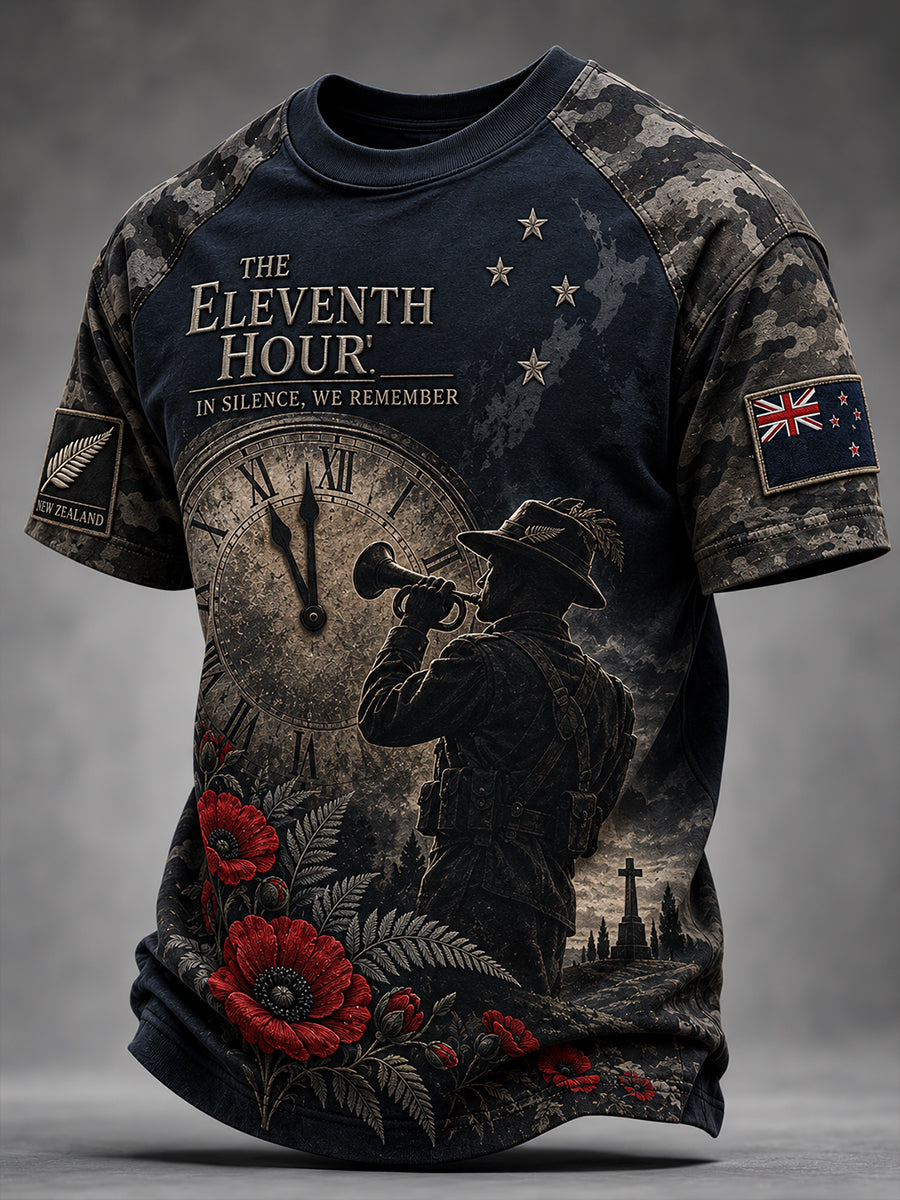 Men's New Zealand Veteran Remembrance Day Short Sleeve T-Shirt