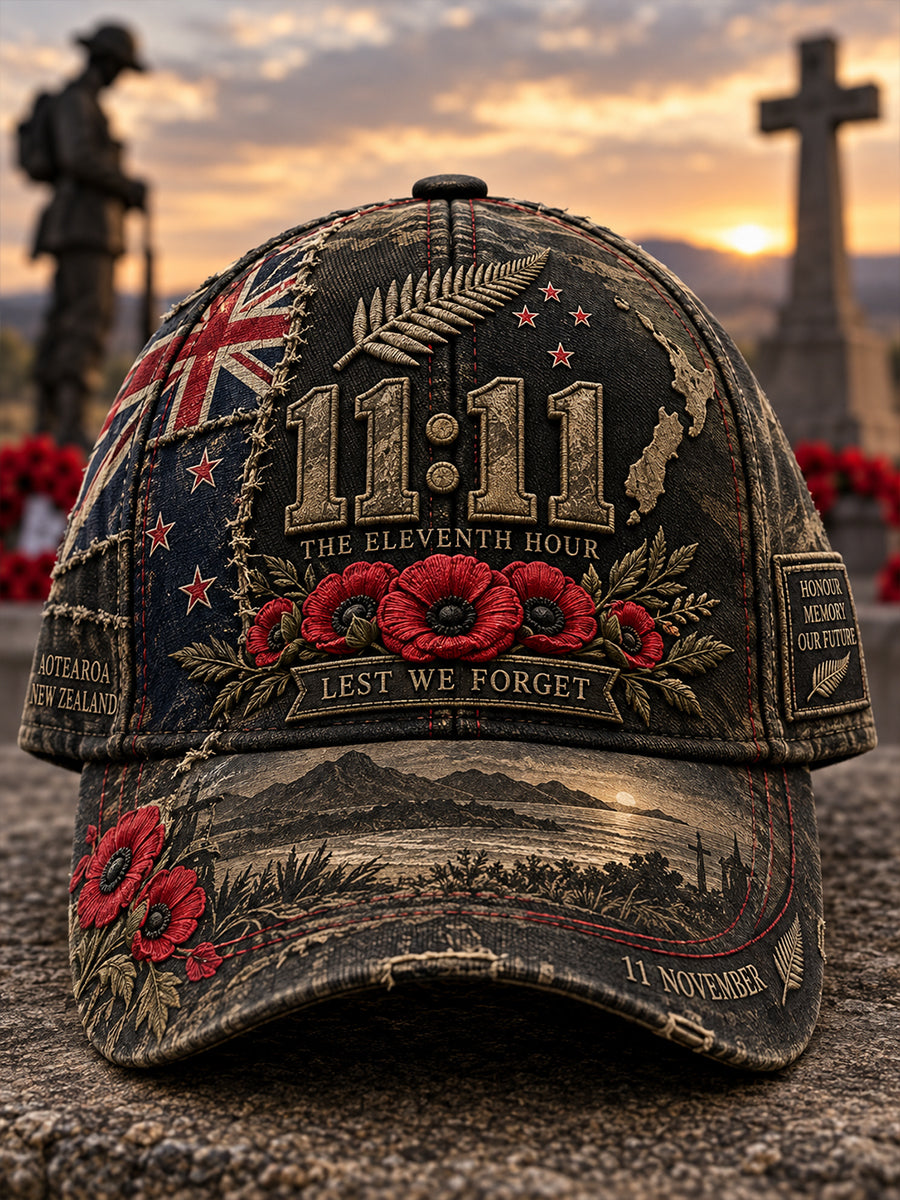 Unisex New Zealand Veterans Remembrance Day Hat