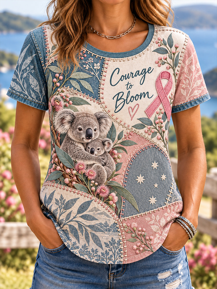 Women's Australian Breast Cancer Awareness Short-Sleeved T-Shirt