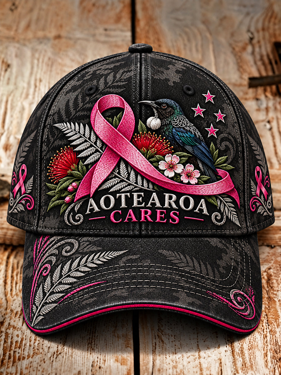 Unisex New Zealand Breast Cancer Awareness Hat