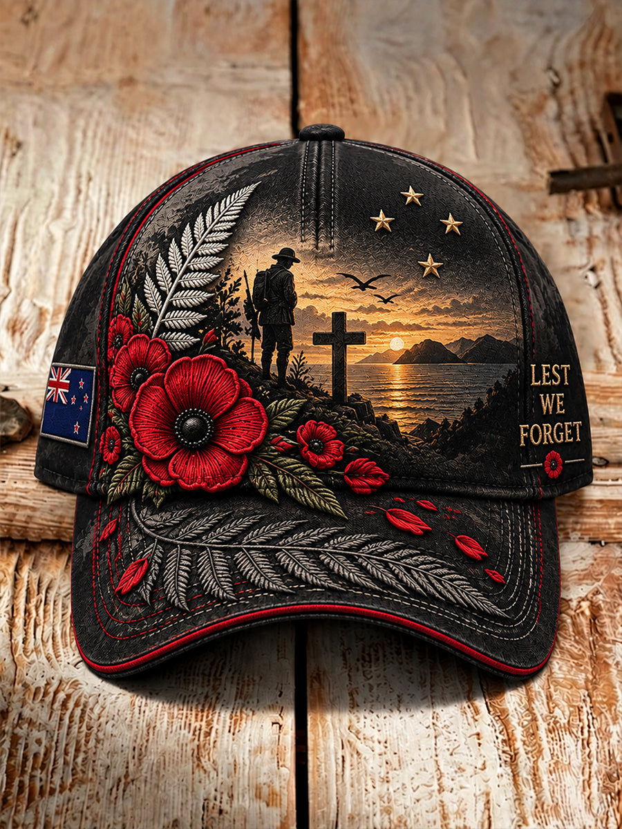 Unisex New Zealand Veterans Remembrance Day Hat