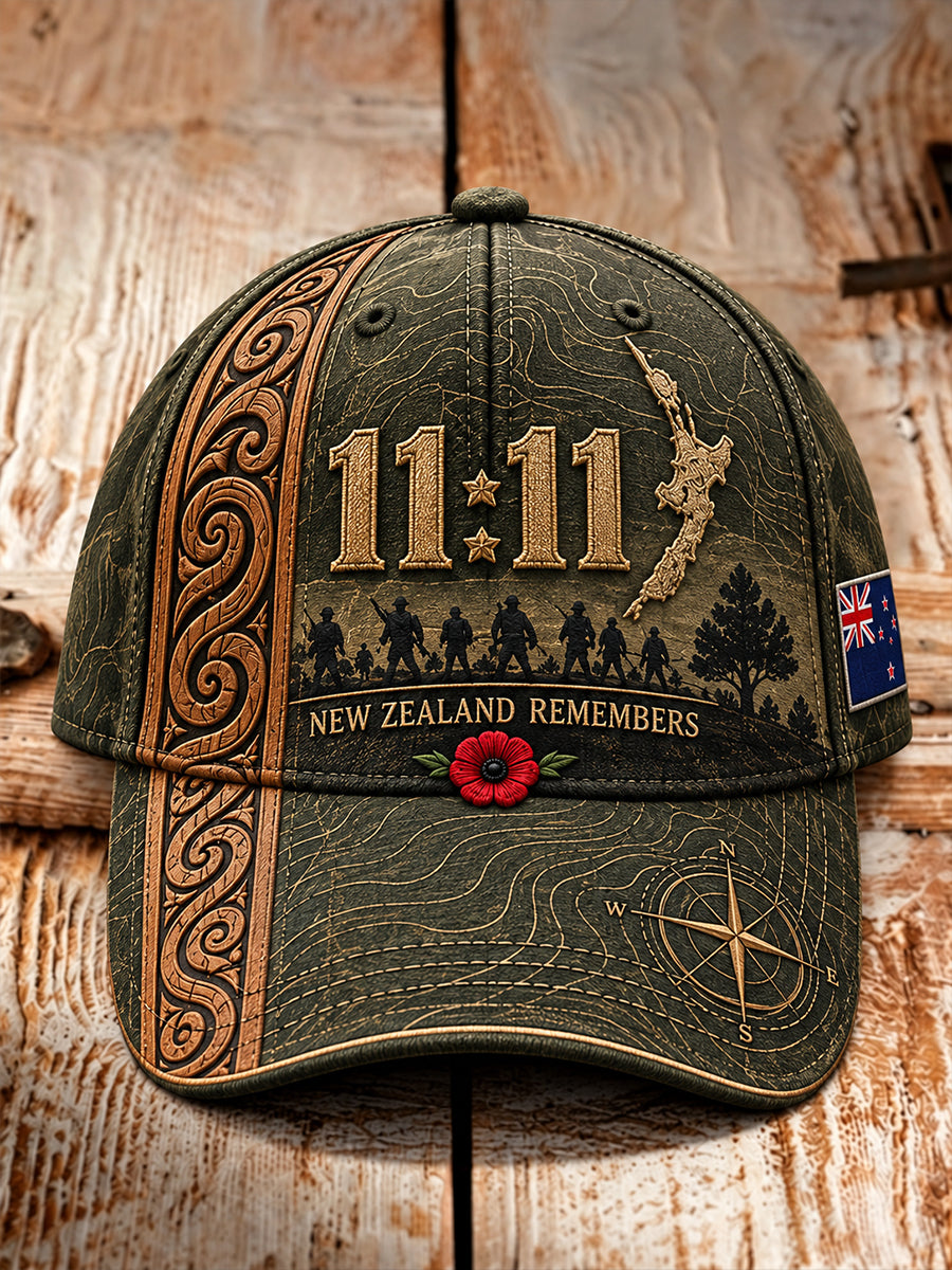 Unisex New Zealand Veterans Remembrance Day Hat