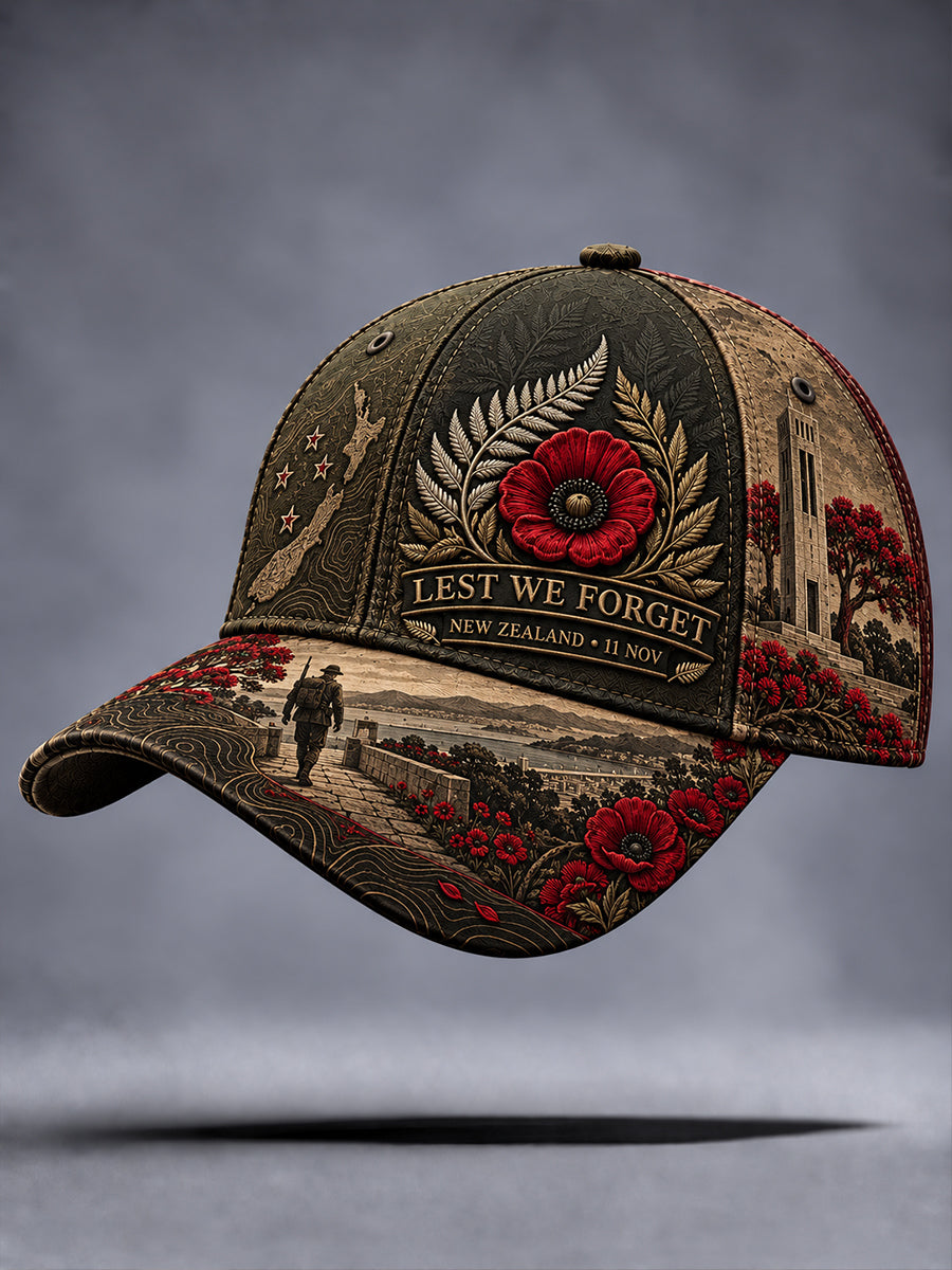 Unisex New Zealand Veterans Remembrance Day Hat