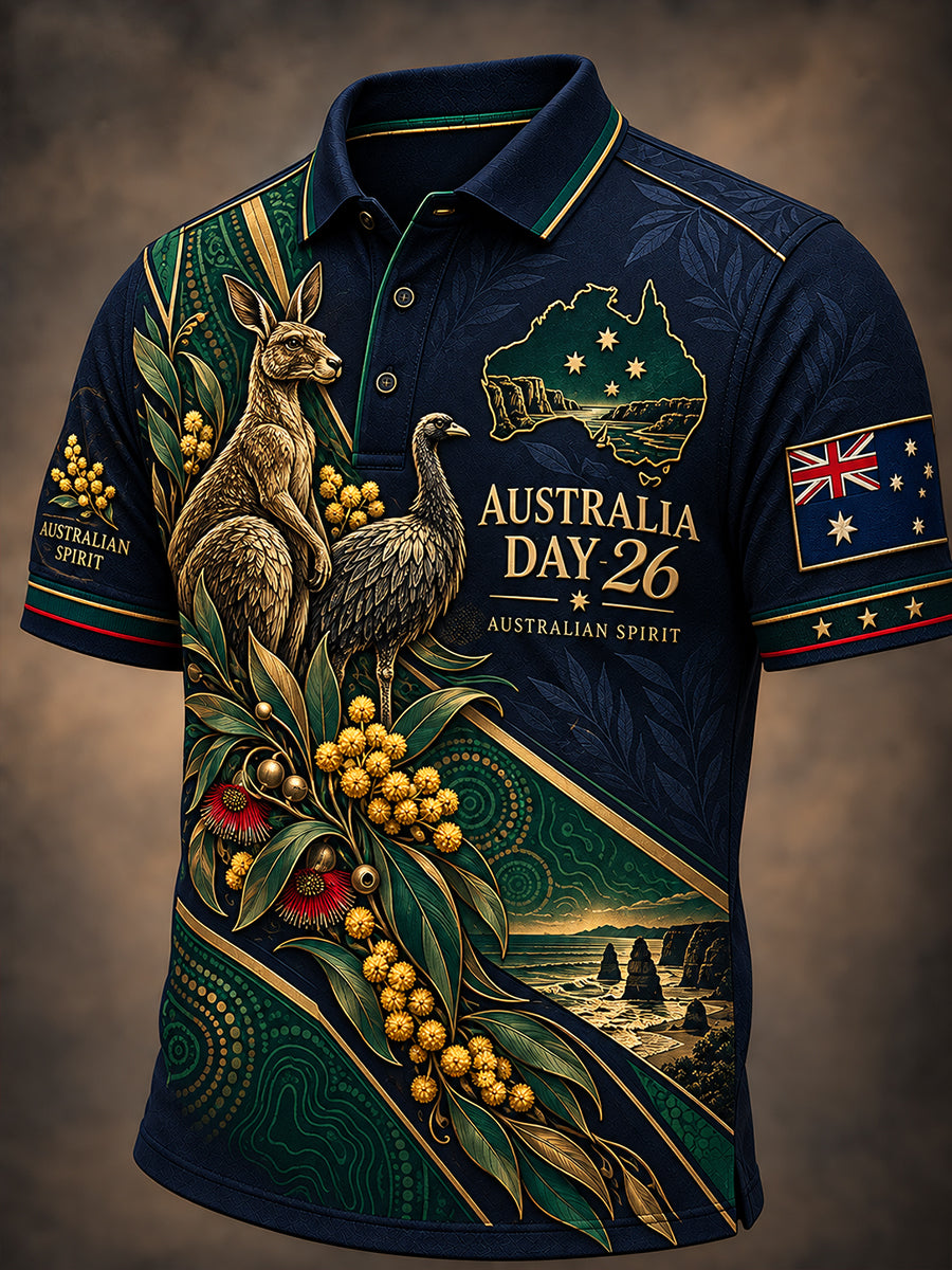 Men's Australia Day Short Sleeve Shirt