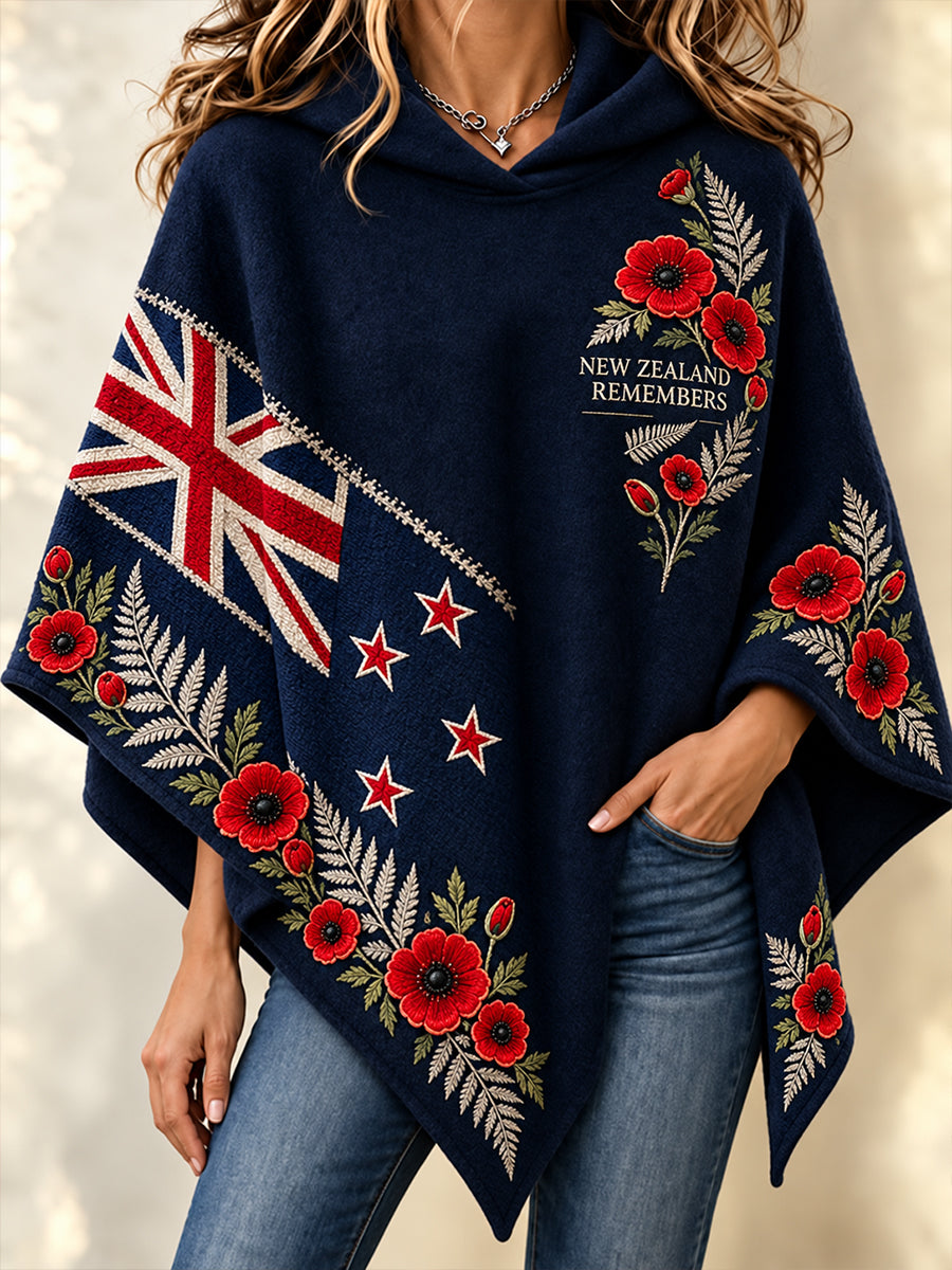 Women's New Zealand Veteran Remembrance Day Cape Sweater