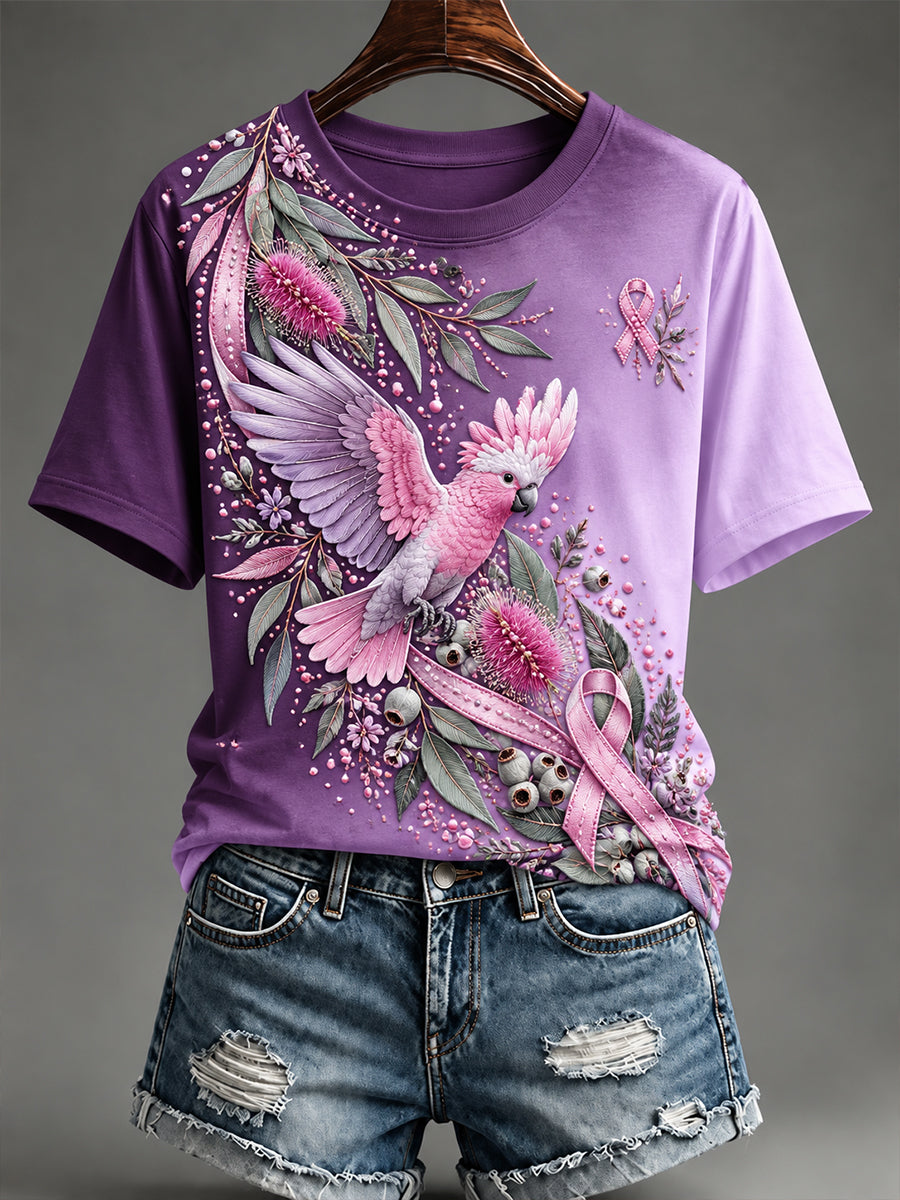 Women's Breast Cancer Awareness In Australia Short-Sleeved T-Shirt
