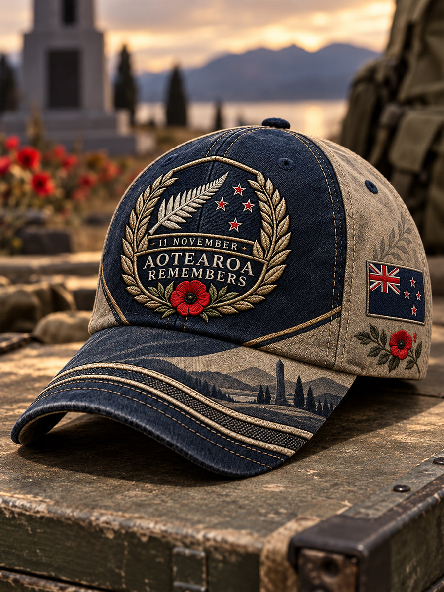 Unisex New Zealand Veterans Remembrance Day Hat