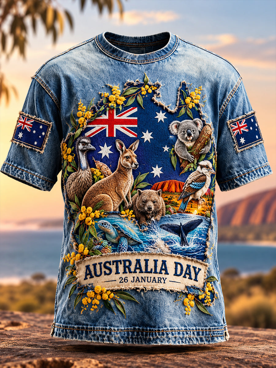 Men's Australia Day Short Sleeves T-Shirt
