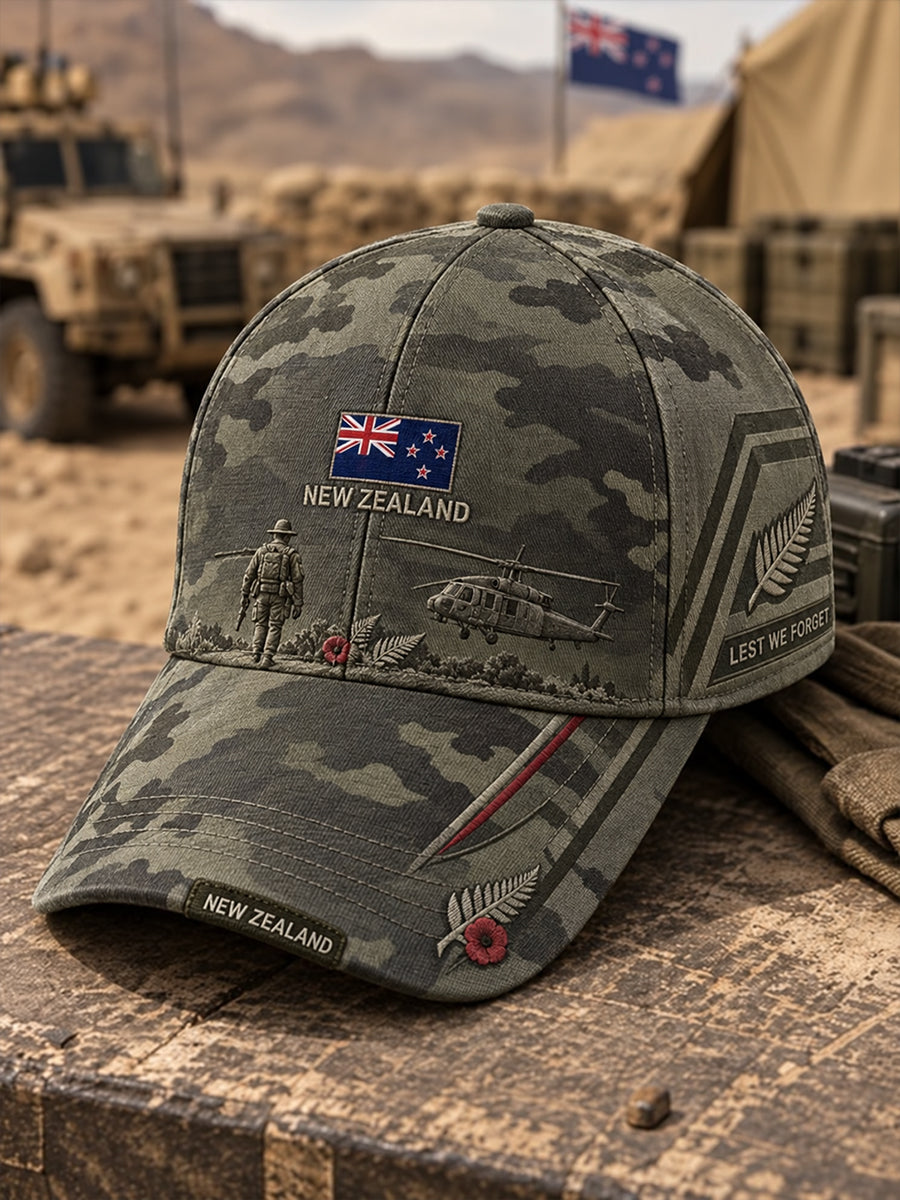 Unisex New Zealand Veterans Remembrance Day Hat