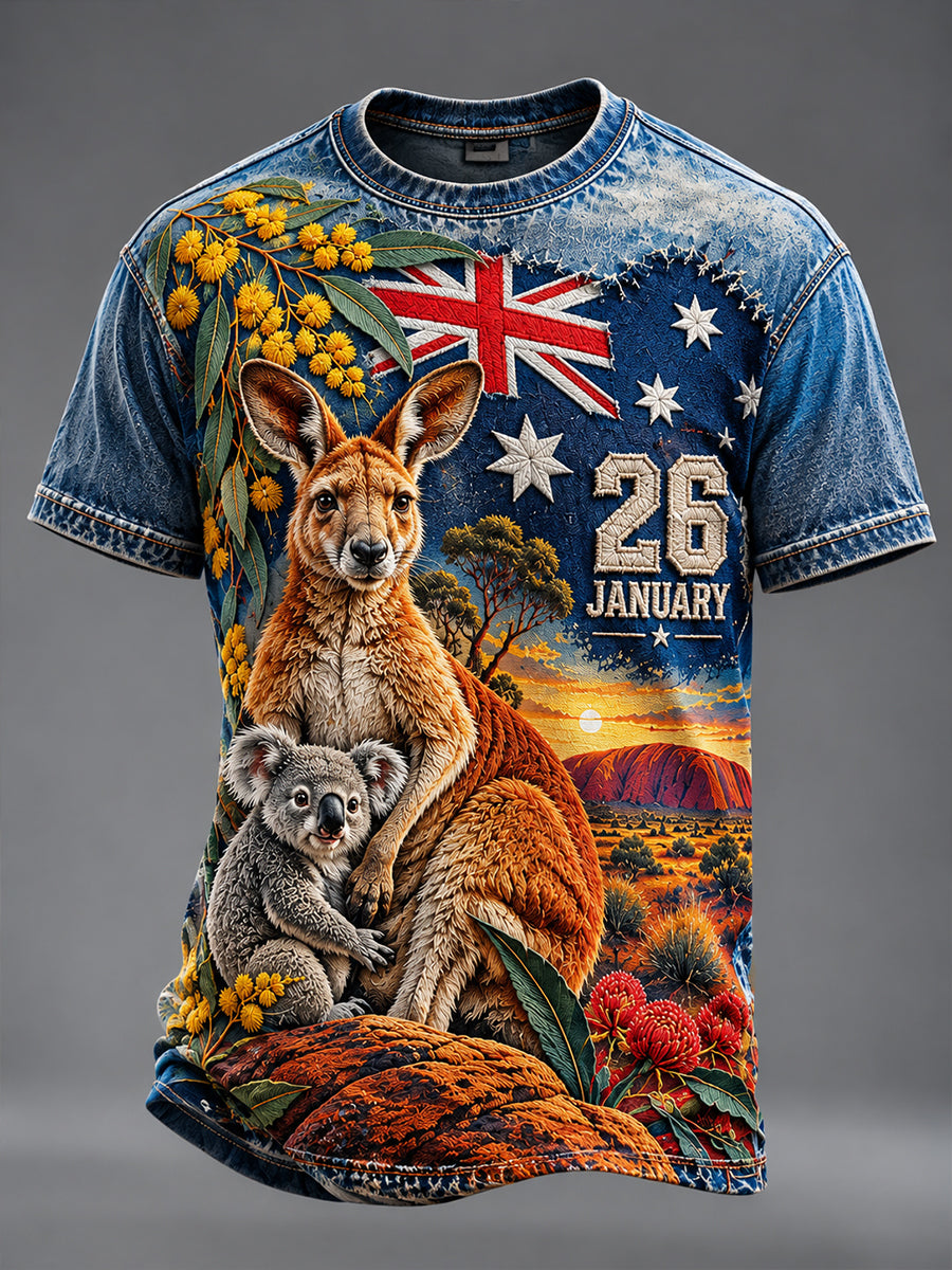 Men's Australia Day Short Sleeves T-Shirt