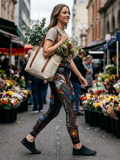 Women's Australia Naidoc Week High-Waisted Slim Fit Casual Leggings
