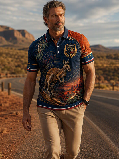 Men's Australian Animals Short Sleeve Shirt