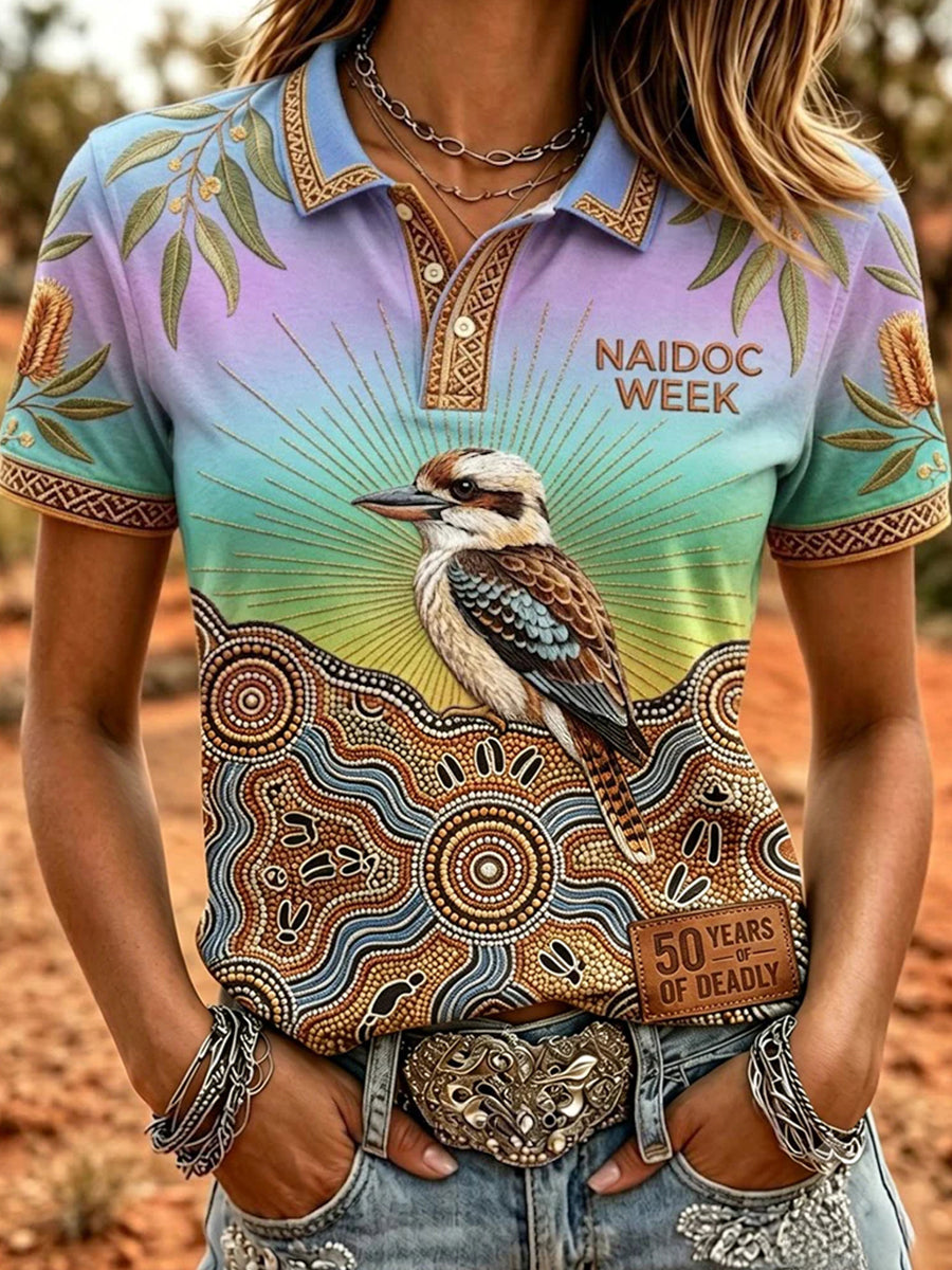 Women's Naidoc Week Art Print Short-Sleeve T-Shirts