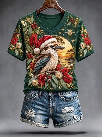 Women's Christmas In Australia Short-Sleeved T-Shirt