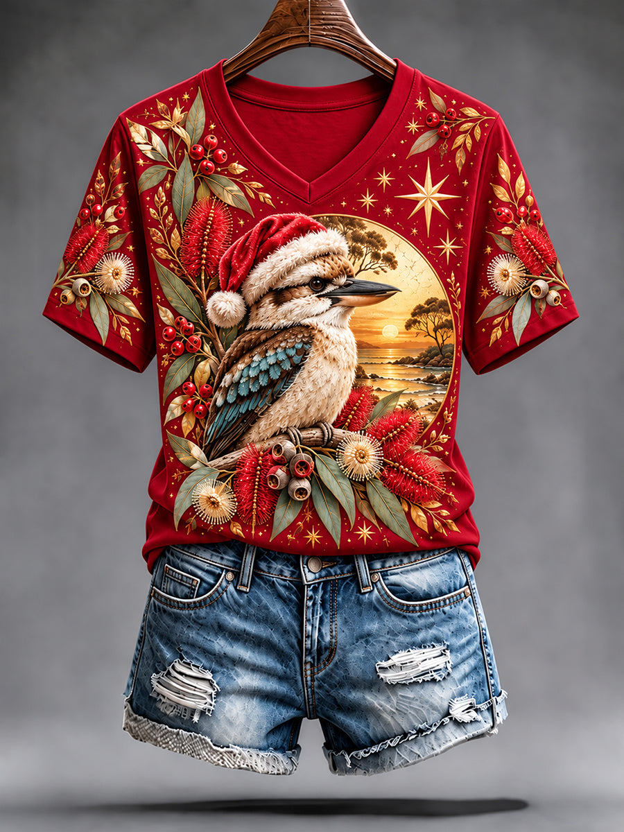 Women's Christmas In Australia Short-Sleeved T-Shirt