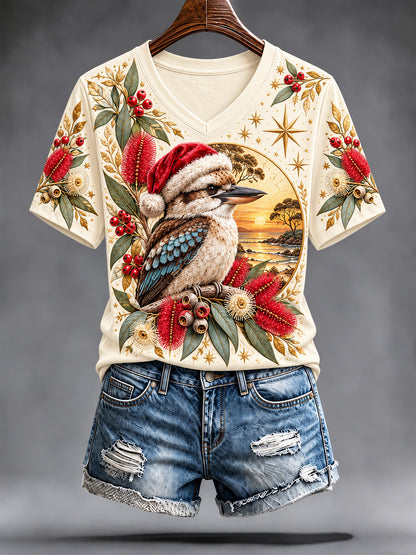 Women's Christmas In Australia Short-Sleeved T-Shirt