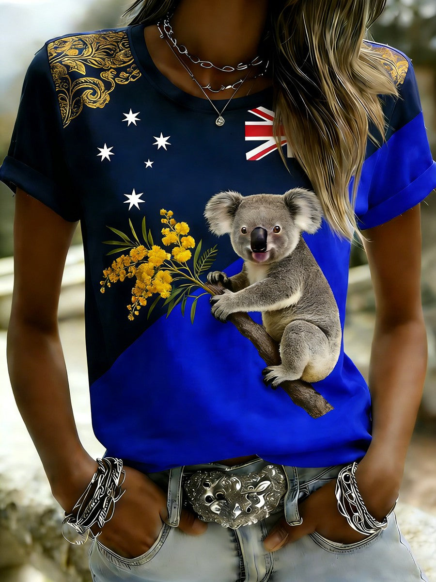 Women's Vintage Australian Holiday Short-Sleeve T-Shirt