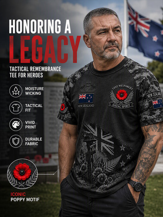 Men's Remembrance Day  in New Zealand Short Sleeve T-Shirt