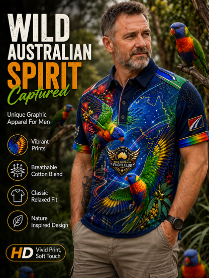 Men's Australian Animals Short Sleeve Shirt