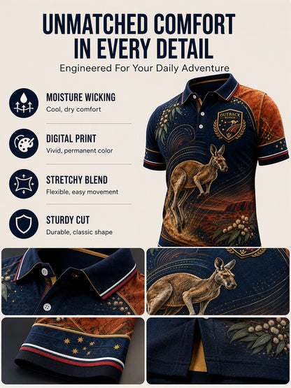 Men's Australian Animals Short Sleeve Shirt