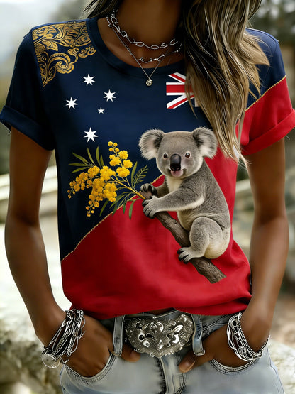 Women's Vintage Australian Holiday Short-Sleeve T-Shirt