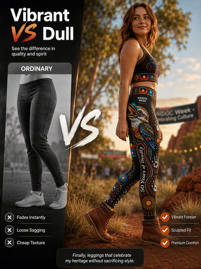 Women's Australia Naidoc Week High-Waisted Slim Fit Casual Leggings