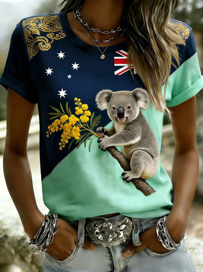 Women's Vintage Australian Holiday Short-Sleeve T-Shirt