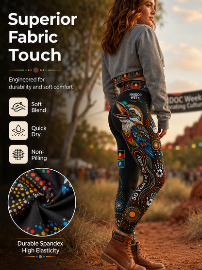 Women's Australia Naidoc Week High-Waisted Slim Fit Casual Leggings