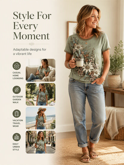 Women's Australian Wildflower Season Short-Sleeved T-Shirt