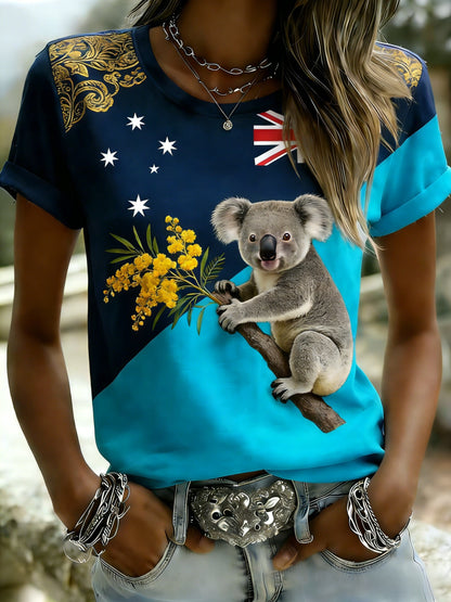 Women's Vintage Australian Holiday Short-Sleeve T-Shirt