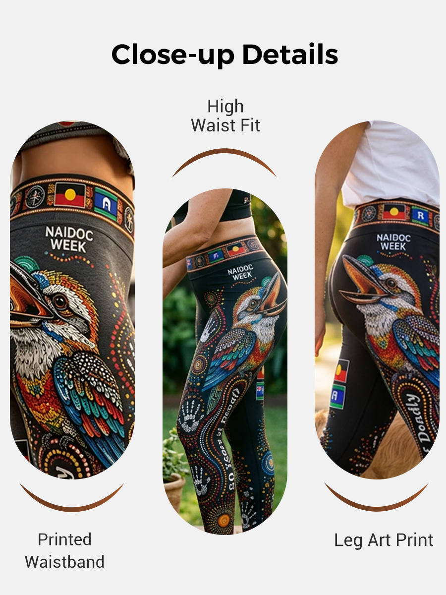 Women's Australia Naidoc Week High-Waisted Slim Fit Casual Leggings