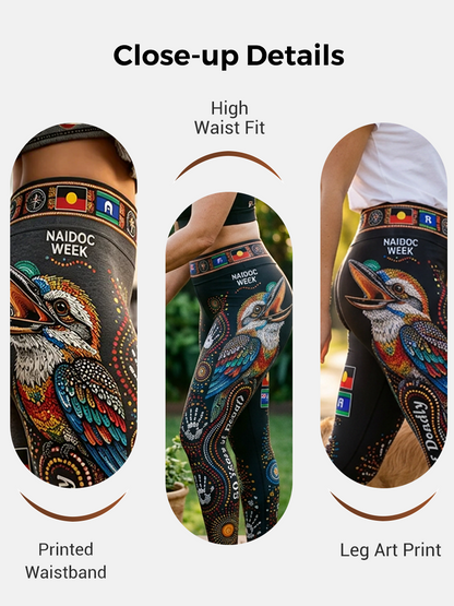 Women's Australia Naidoc Week High-Waisted Slim Fit Casual Leggings