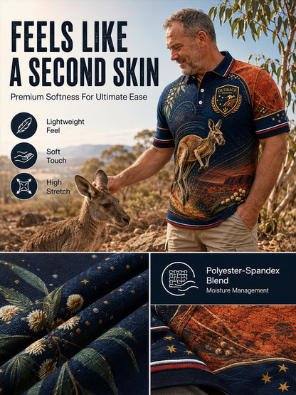 Men's Australian Animals Short Sleeve Shirt
