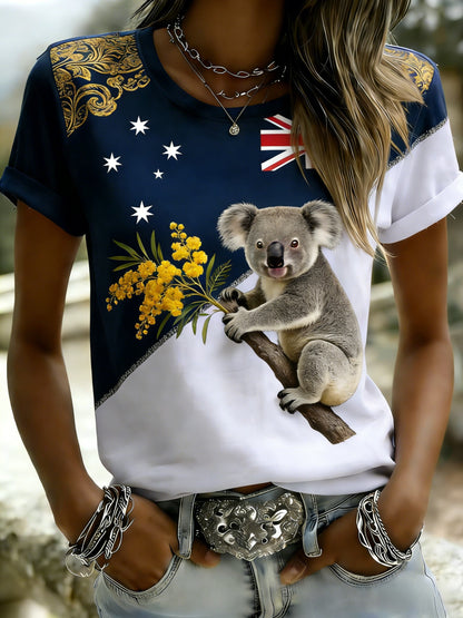 Women's Vintage Australian Holiday Short-Sleeve T-Shirt