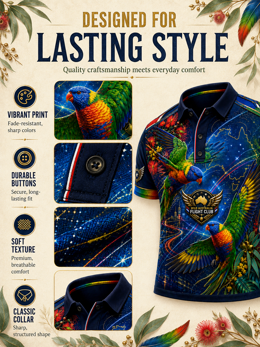 Men's Australian Animals Short Sleeve Shirt