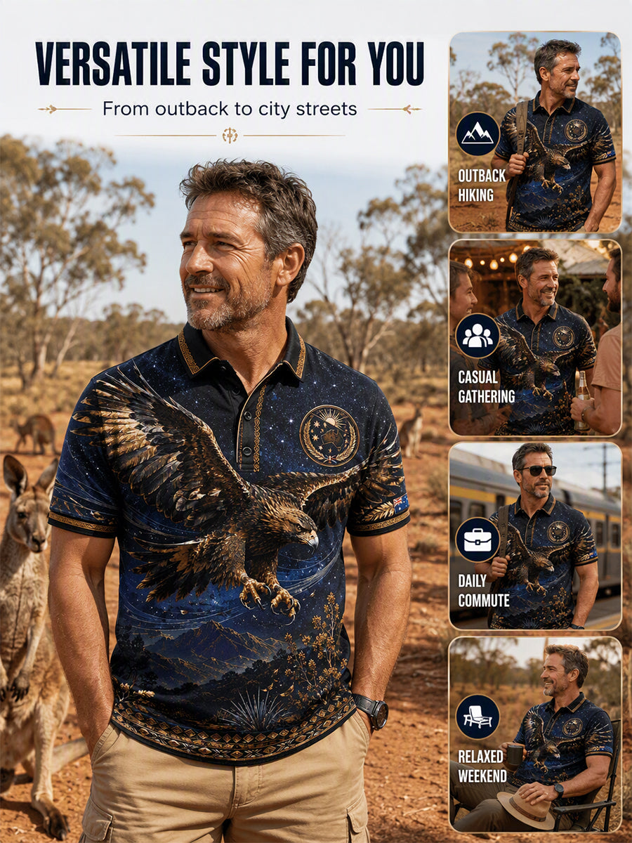 Men's Australian Animals Short Sleeve Shirt