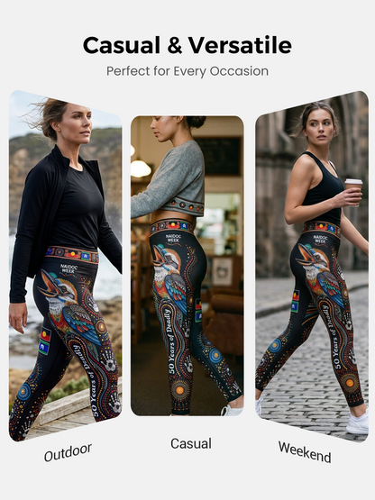 Women's Australia Naidoc Week High-Waisted Slim Fit Casual Leggings