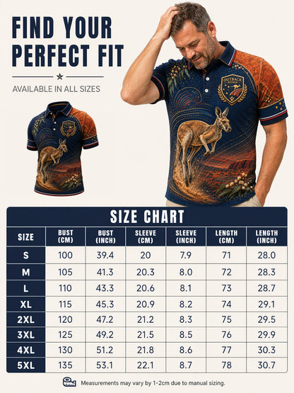 Men's Australian Animals Short Sleeve Shirt
